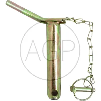Kolík kat. 2 pro spodní závěs třetího bodu s řetězem a závlačkou délka 191 mm