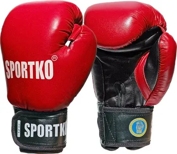Boxerské rukavice Sportko PK1 rukavice červené 