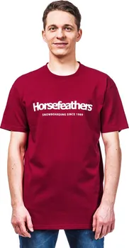 Pánské tričko Horsefeathers Quarter červené