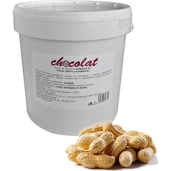 Pasta 100% arašídová, hladká 5 kg/kbelík