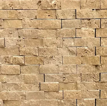 Obklad Přírodní mozaika STONE travertin NOCHE TRAVERTINE SPLIT FACE 2,3 x 4,8 cm
