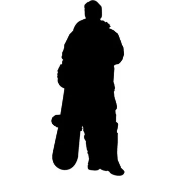 Samolepicí dekorace na vozidlo Samolepka snowboardista na auto a motorku, tuning nálepka (3588)