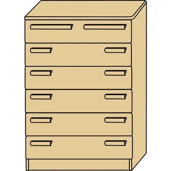 Komoda prostorný PRÁDELNÍK MAX z masivu prádelník do ložnice (PRÁDELNÍK zásuvkový do ložnice masiv ROALHOLZ)