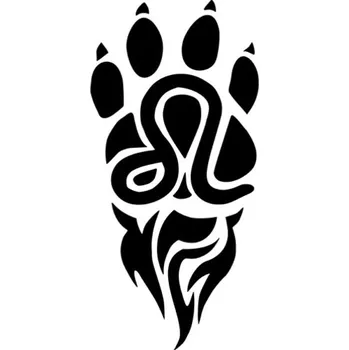 Samolepicí dekorace na vozidlo Samolepka tlapa na auto a motorku, tuning nálepka (2465)