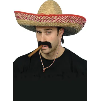 Smiffys Slaměnné sombréro mexické