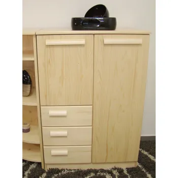 Komoda moderní prádelník z masivu PRÁDELNÍK VIII DV (dřevěný moderní PRÁDELNÍK VIII DV z masivu)