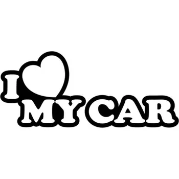 Samolepicí dekorace na vozidlo Samolepka I love my Car na auto a motorku, tuning nálepka (4777)