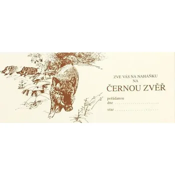 Kalendář Pozvánka na naháňku na černou zvěř