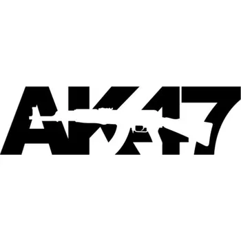 Samolepicí dekorace na vozidlo Samolepka nápis AK47 na auto a motorku, tuning nálepka (25152)