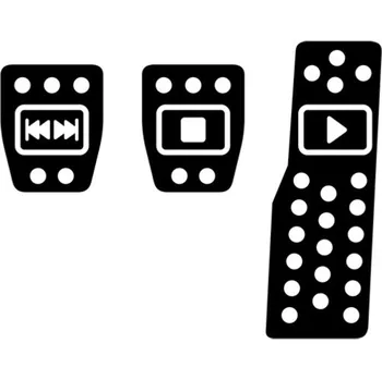 Samolepicí dekorace na vozidlo Samolepka pedály na auto a motorku, tuning nálepka (2940)