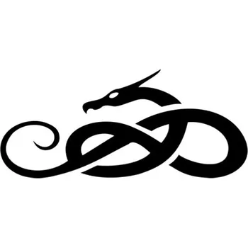 Samolepicí dekorace na vozidlo Samolepka tetování draka na auto a motorku, tuning nálepka (3244)