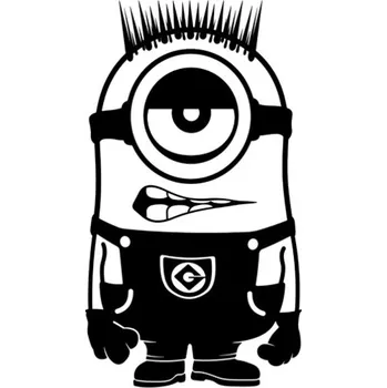 Samolepicí dekorace na vozidlo Samolepka mimoň Jorge na auto a motorku, tuning nálepka (2279)