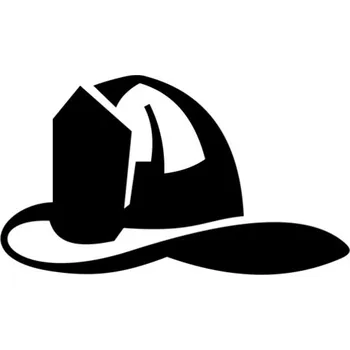 Samolepicí dekorace na vozidlo Samolepka hasičská přilba na auto a motorku, tuning nálepka (2327)