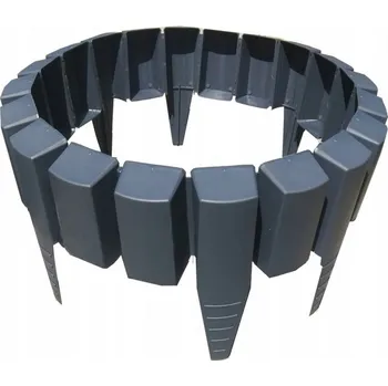 Zahradní obrubník Aldotrade Rabatka zahradní plastová palisáda 3,2 m