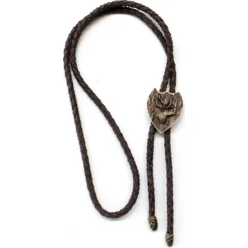 Spona na kravatu Bolo ZUBÍČEK parohové erb motiv - jelen hlava (hledící doprava)