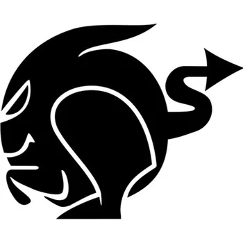 Samolepicí dekorace na vozidlo Samolepka ďáblík na auto a motorku, tuning nálepka (3997)