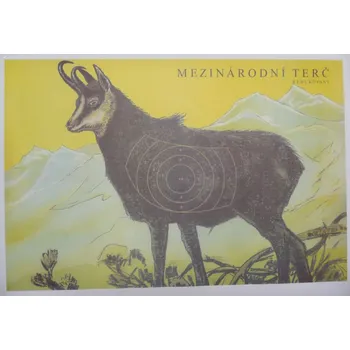 Terč na sportovní střelbu Mezinárodní redukovaný terč kamzík