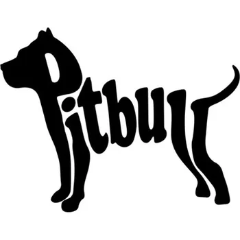 Samolepicí dekorace na vozidlo Samolepka nápis PITBULL na auto a motorku, tuning nálepka (4813)