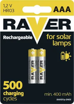 Článková baterie Raver Solar HR03 AA 2 ks