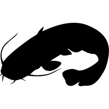 Samolepicí dekorace na vozidlo Samolepka sumec na auto a motorku, tuning nálepka (4757)