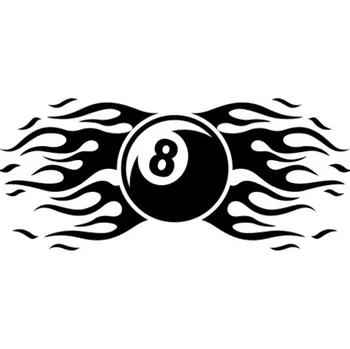 Samolepicí dekorace na vozidlo Samolepka kulečníková osmička na auto a motorku, tuning nálepka (1560)