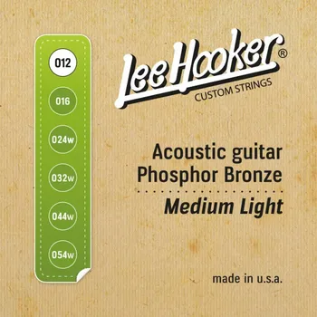 Struna pro kytaru a smyčcový nástroj Lee&nbsp;Hooker ACOUSTIC&nbsp;GUITAR Medium light (012-054) - Struny na akustickou kytaru - sada