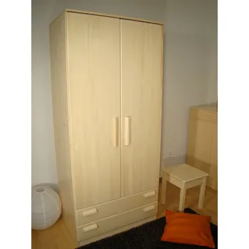 Šatní skříň dřevěná šatní skříň z masivu ZIBE 200x90x58 (skříň šatní z masivu ZIBE )