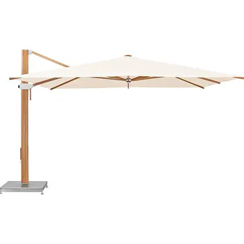 Slunečník Slunečník GLATZ Aura 400 x 400 cm dřevěný boční slunečník