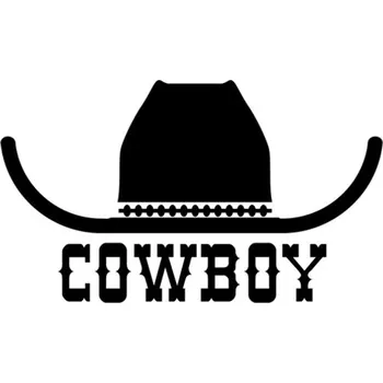 Samolepicí dekorace na vozidlo Samolepka nápis Cowboy na auto a motorku, tuning nálepka (2254)