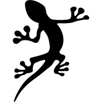 Samolepicí dekorace na vozidlo Samolepka silueta ještěrky na auto a motorku, tuning nálepka (3847)