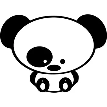Samolepicí dekorace na vozidlo Samolepka malá panda na auto a motorku, tuning nálepka (4583)