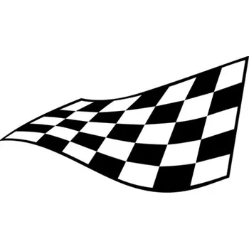 Samolepicí dekorace na vozidlo Samolepka vlajka šachovnice na auto a motorku, tuning nálepka (3090)