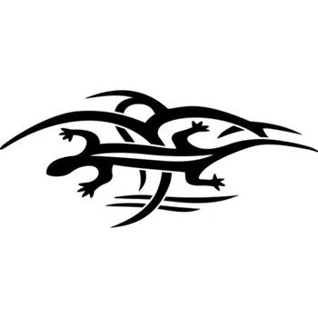 Samolepicí dekorace na vozidlo Samolepka tattoo ještěrka na auto a motorku, tuning nálepka (3837)