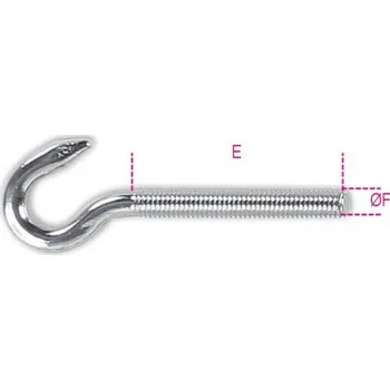 Stahovací páska ŠROUB S HÁKEM ZÁV. PRAVÝ, ST.316L M8 (ŠROUB S HÁKEM ZÁV. PRAVÝ, ST.316L M8)