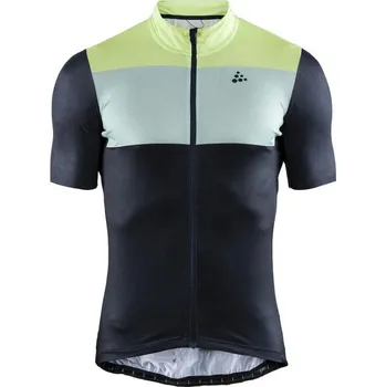 cyklistický dres Craft Hale Graphic s krátkým rukávem M žlutý/tmavě modrý