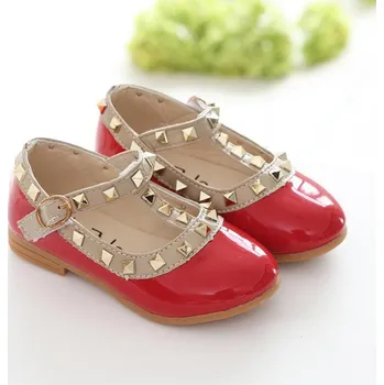 Dětská sálová obuv Čína Letní balerínky s kamínky Barva: Červená, Velikost EUR: 30