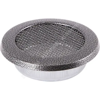 Větrací mřížka Krbová mřížka kulatá 125mm staré stříbro