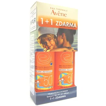 Přípravek na opalování Avene Sprej SPF50+ 200 ml 1+1