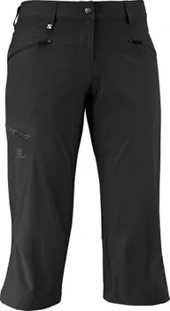 Dámské kalhoty Salomon Wayfarer Capri W black 363402 dámské lehké softshellové tříčtvrteční kalhoty 36