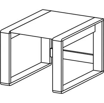 Psací stůl bílý psací stůl masiv GENIUS 60, rohový díl nádstavba (bílý rohový nebo nádstavbový díl GENIUS 60)