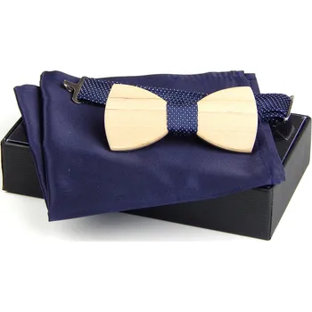 Motýlek HEDVA ČESKÝ BROKÁT Motýlek dřevěný ČH 602 dětský set KRB