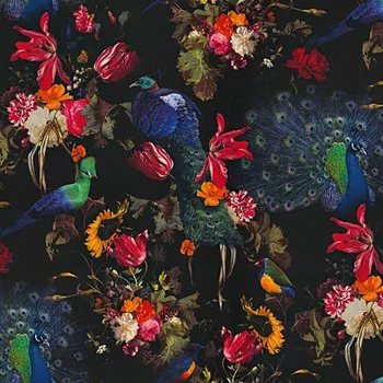 Tapeta Vliesové tapety na zeď ptáci s barevnými květy 6371-15