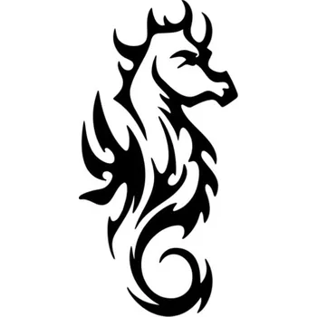 Samolepicí dekorace na vozidlo Samolepka mořský koník na auto a motorku, tuning nálepka (3748)