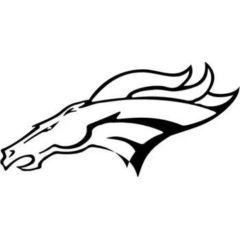 Samolepicí dekorace na vozidlo Samolepka kůň s hřívou na auto a motorku, tuning nálepka (3242)