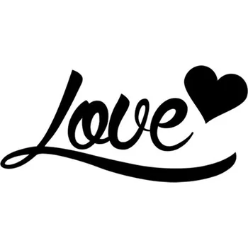 Samolepicí dekorace na vozidlo Samolepka nápis Love na auto a motorku, tuning nálepka (2718)