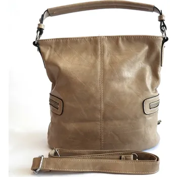 Středně velká hnědá kabelka na rameno i crossbody ROMINA & CO D176