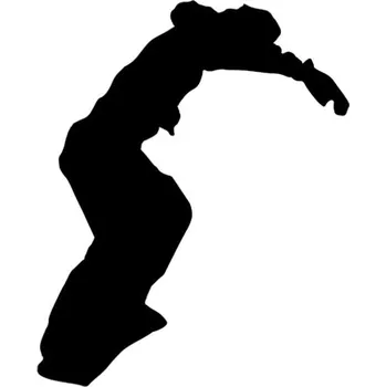 Samolepicí dekorace na vozidlo Samolepka silueta snowboard na auto a motorku, tuning nálepka (3584)