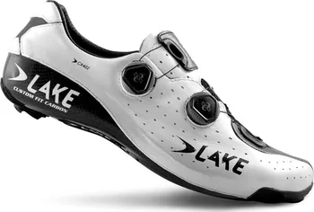 Pánské cyklistické tretry LAKE CX402 Carbon bílé/černé