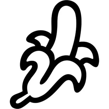 Samolepicí dekorace na vozidlo Samolepka banana na auto a motorku, tuning nálepka (3926)