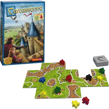 hra Carcassonne s komponenty